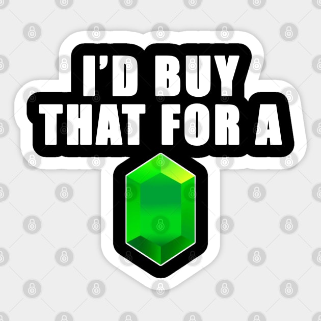 I'd Buy That For A Rupee - White Text Sticker by HellraiserDesigns